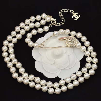 WDYW丨Designer Replica CHAN** Double Layered Pearl Necklace