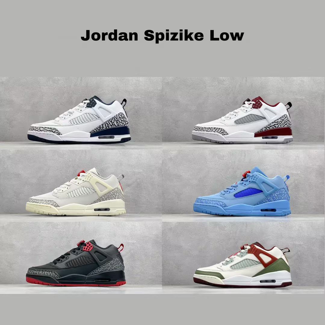 WDYW丨Designer Replica NI** Jord** Spizike Low Low Cut Basketball Shoes