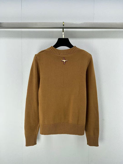 WDYW丨Designer Replica DI** Autumn And Winter New Round Neck Jelly Colored Pullover Long Sleeve