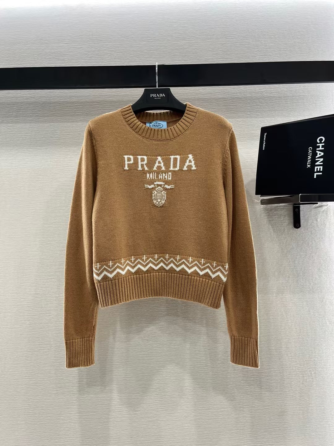 WDYW丨Designer Replica PRA** Round Neck Knitted Pullover Sweater