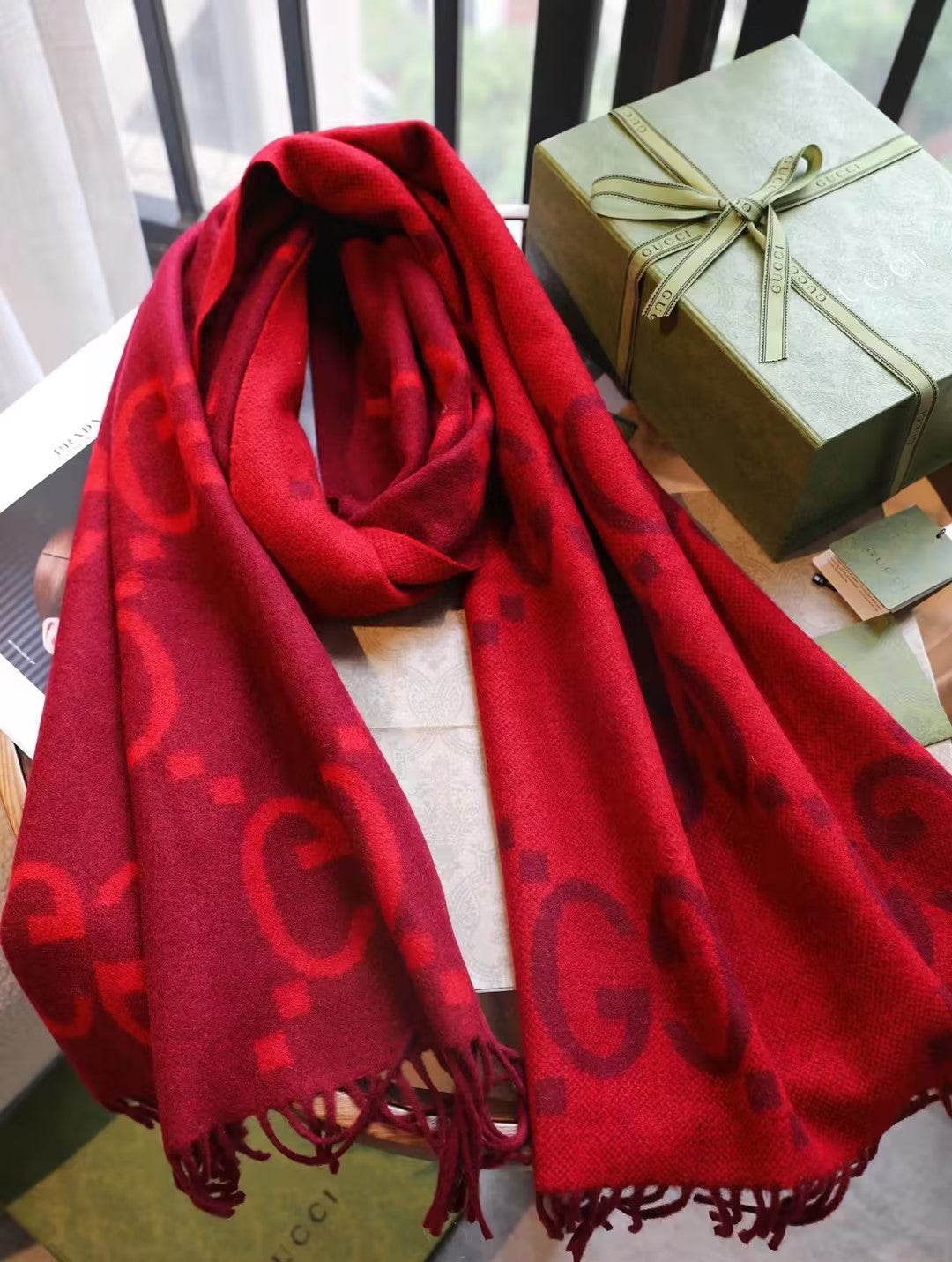 WDYW丨Replica Designer Replica GUC** Design  Cashmere  Scarf