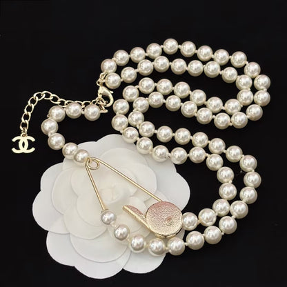 WDYW丨Designer Replica CHAN** Double Layered Pearl Necklace