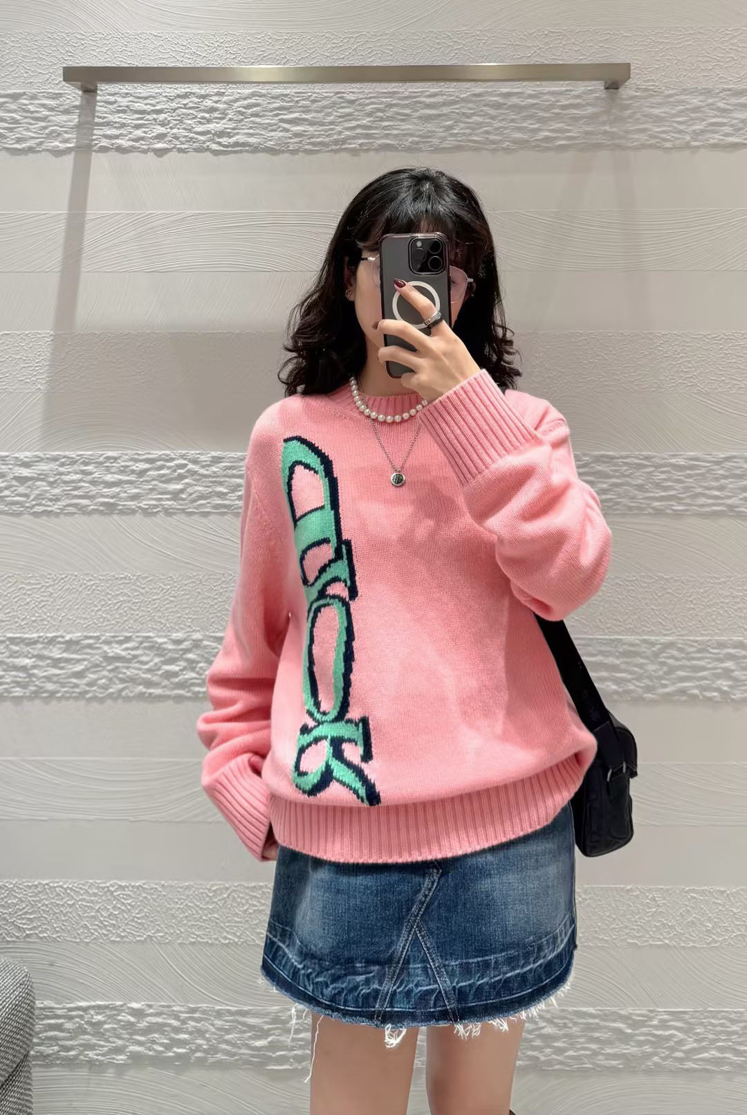 WDYW丨Designer Replica DI** Autumn And Winter New Round Neck Jelly Colored Pullover Long Sleeve