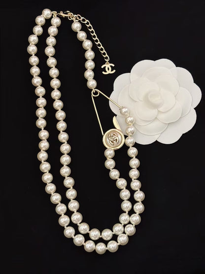 WDYW丨Designer Replica CHAN** Double Layered Pearl Necklace