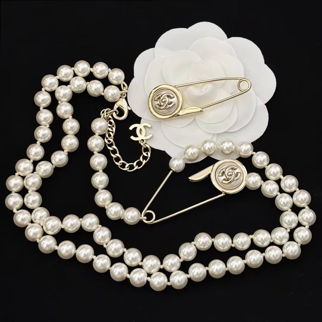 WDYW丨Designer Replica CHAN** Double Layered Pearl Necklace