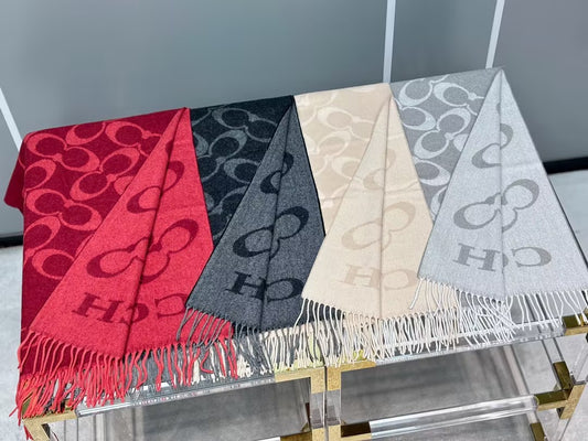 WDYW丨Designer Replica COA** C-Shaped Jacquard Double-Sided Large-Sized Scarf