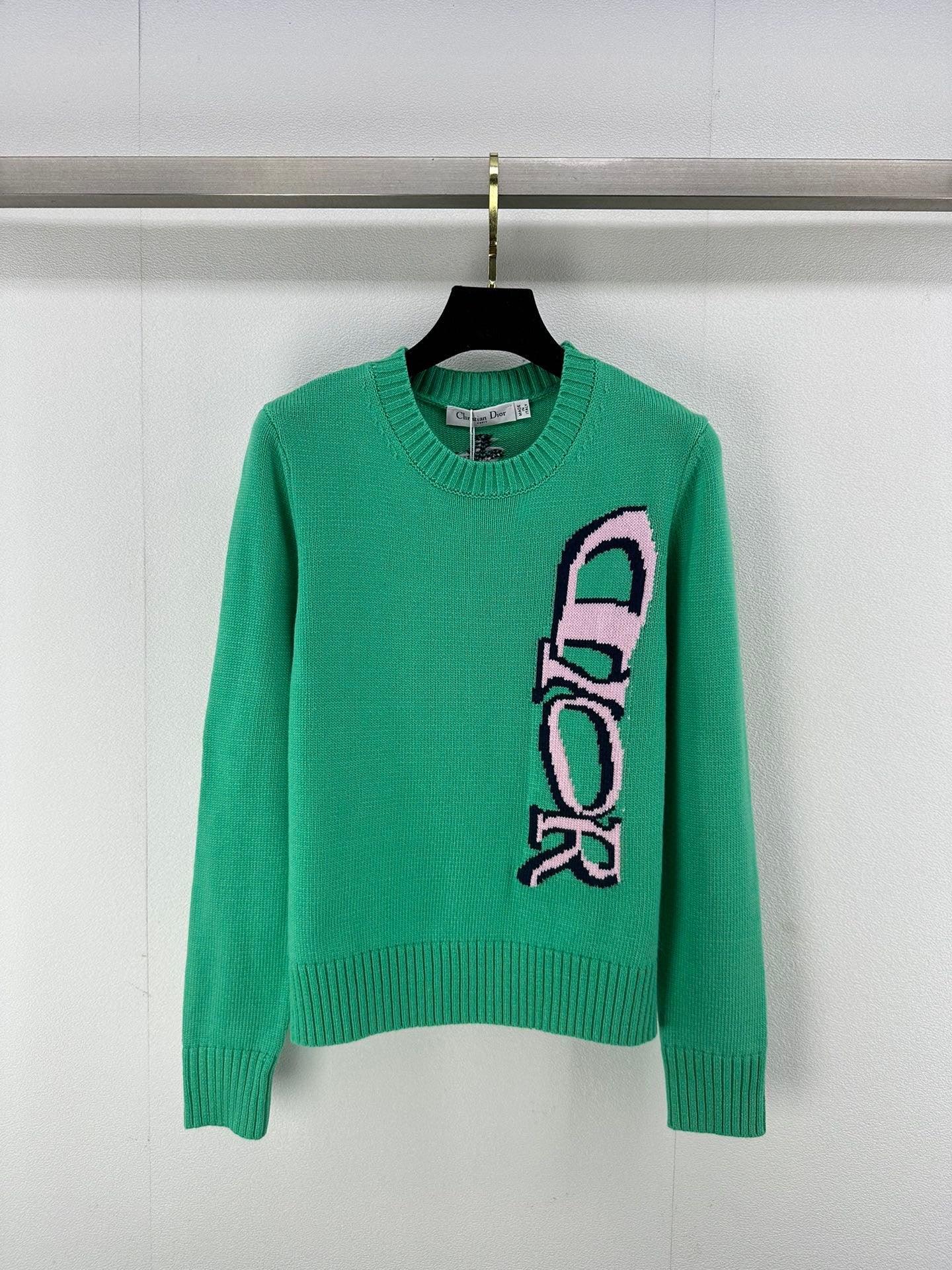 WDYW丨Designer Replica DI** Autumn And Winter New Round Neck Jelly Colored Pullover Long Sleeve