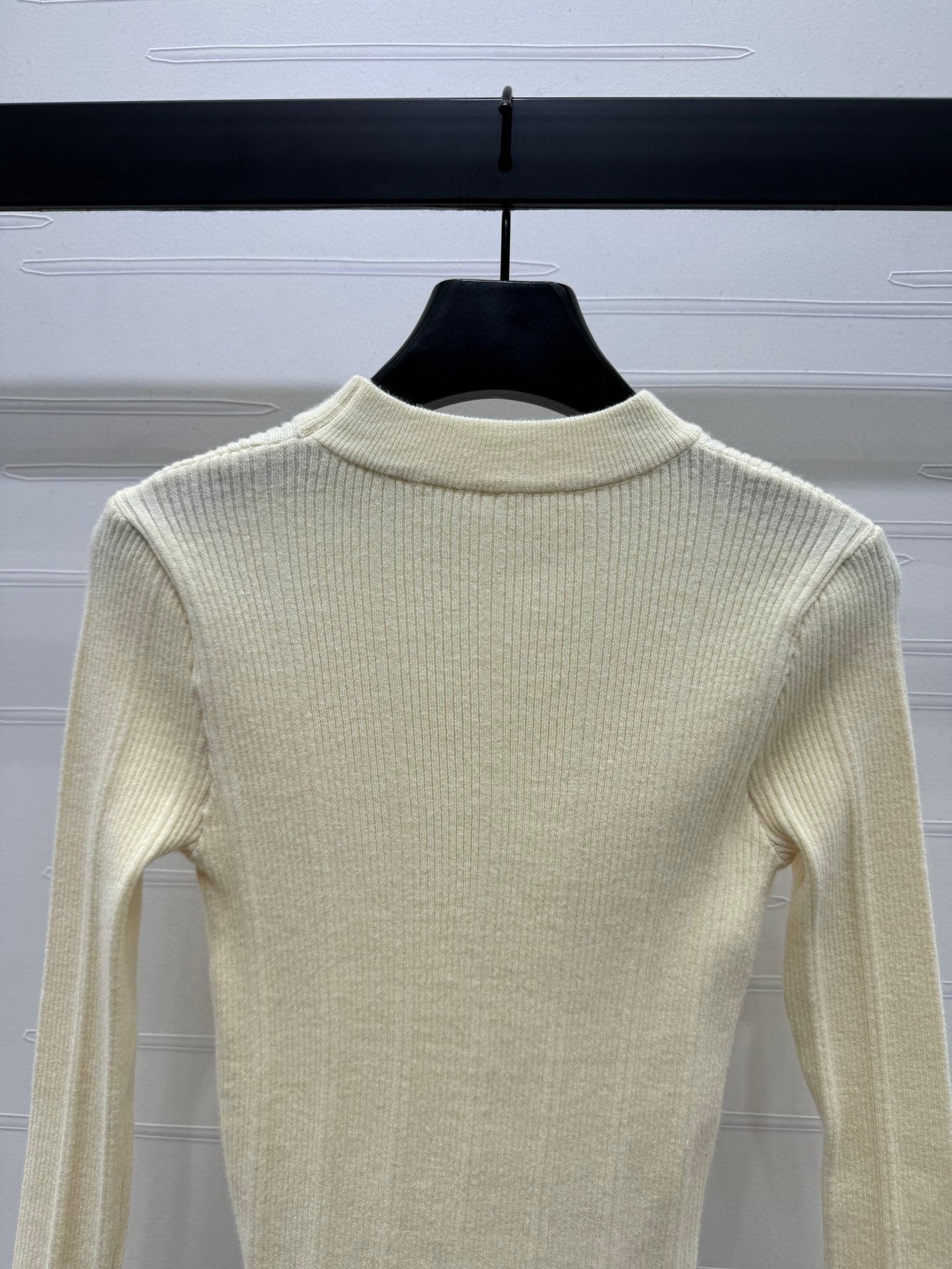 WDYW丨Designer Replica GUC** Color Blocking Collar Knitted Long Sleeved Shirt