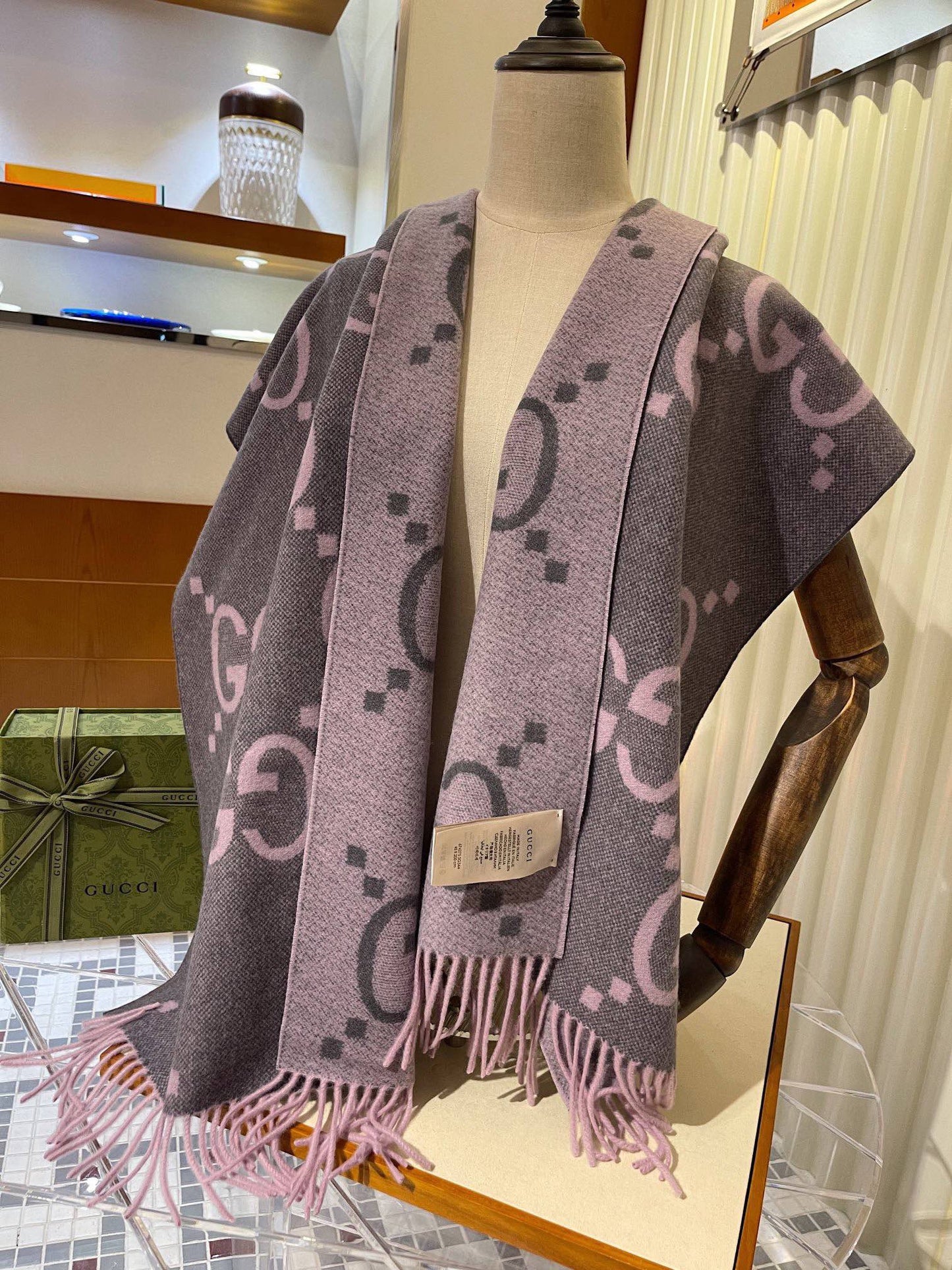 WDYW丨Replica Designer Replica GUC** Design  Cashmere  Scarf