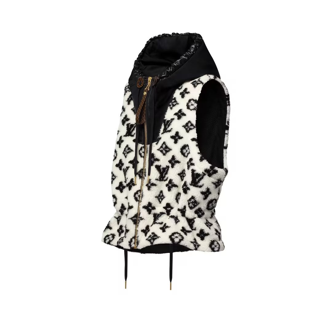 WDYW丨Replica Designer Replica LOU** VUITT**  Lambhair Vest Jacket